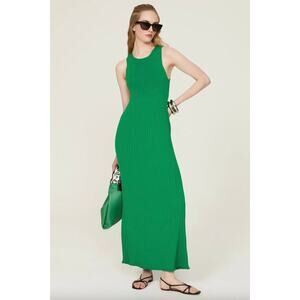 Marina Moscone Green Knit Sheath Dress Sz S